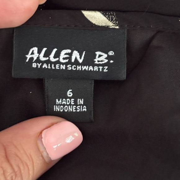 Allen B. By Allen Schwartz Black Dress with White Accents - Picture 5 of 7